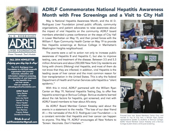 ADRLF News Fall 2014