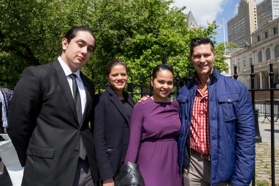 ADRLF Co-founder and Board Member Dr. Carlos Ortiz joined the rally with Bethsy Morales-Reid, Director of Community Health Engagement of the Hispanic Federation, and fellow liver health advocates. (Photo Credit: Liz Maney)